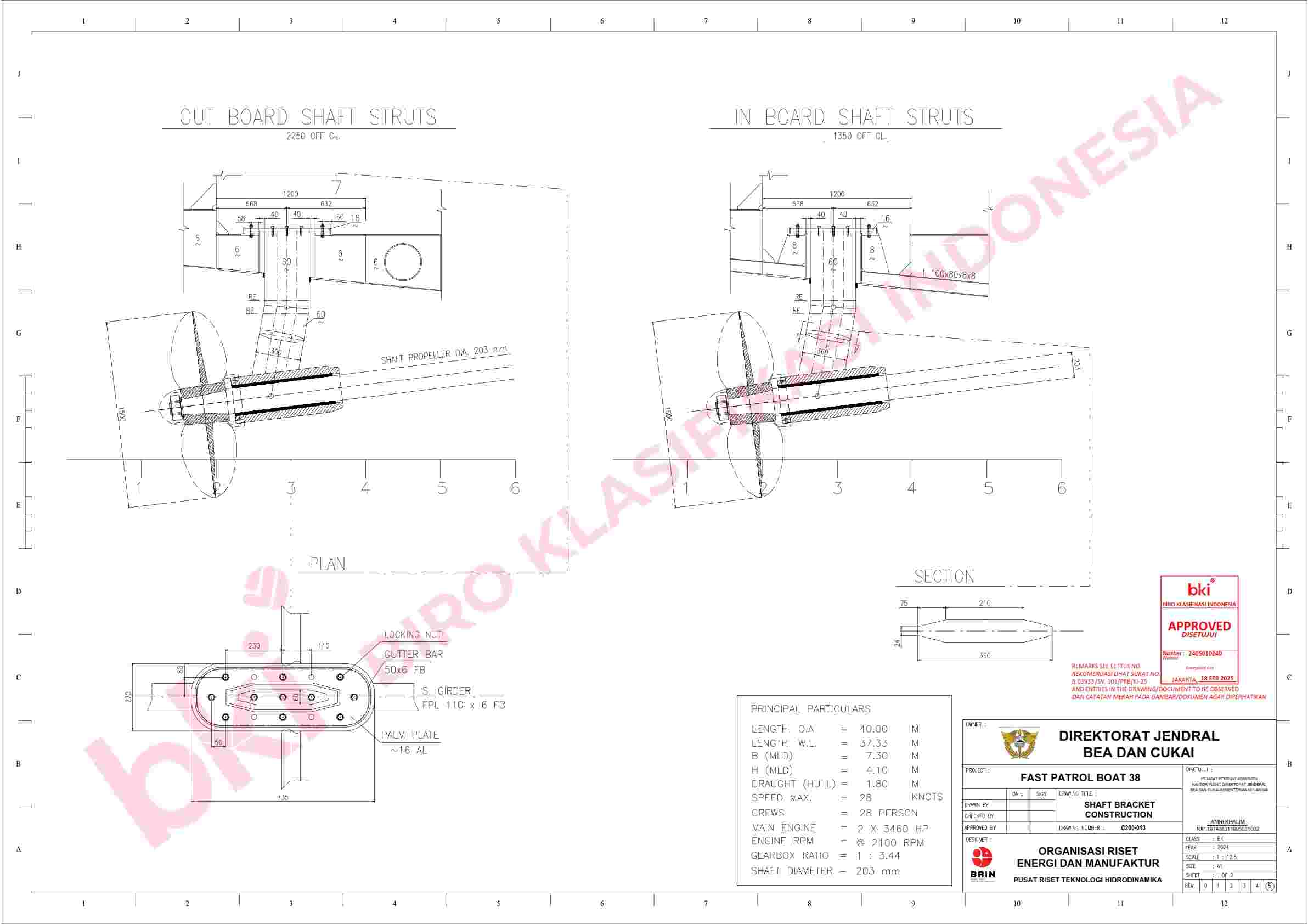 SHAFT BRACKET CONSTRUCTION 1