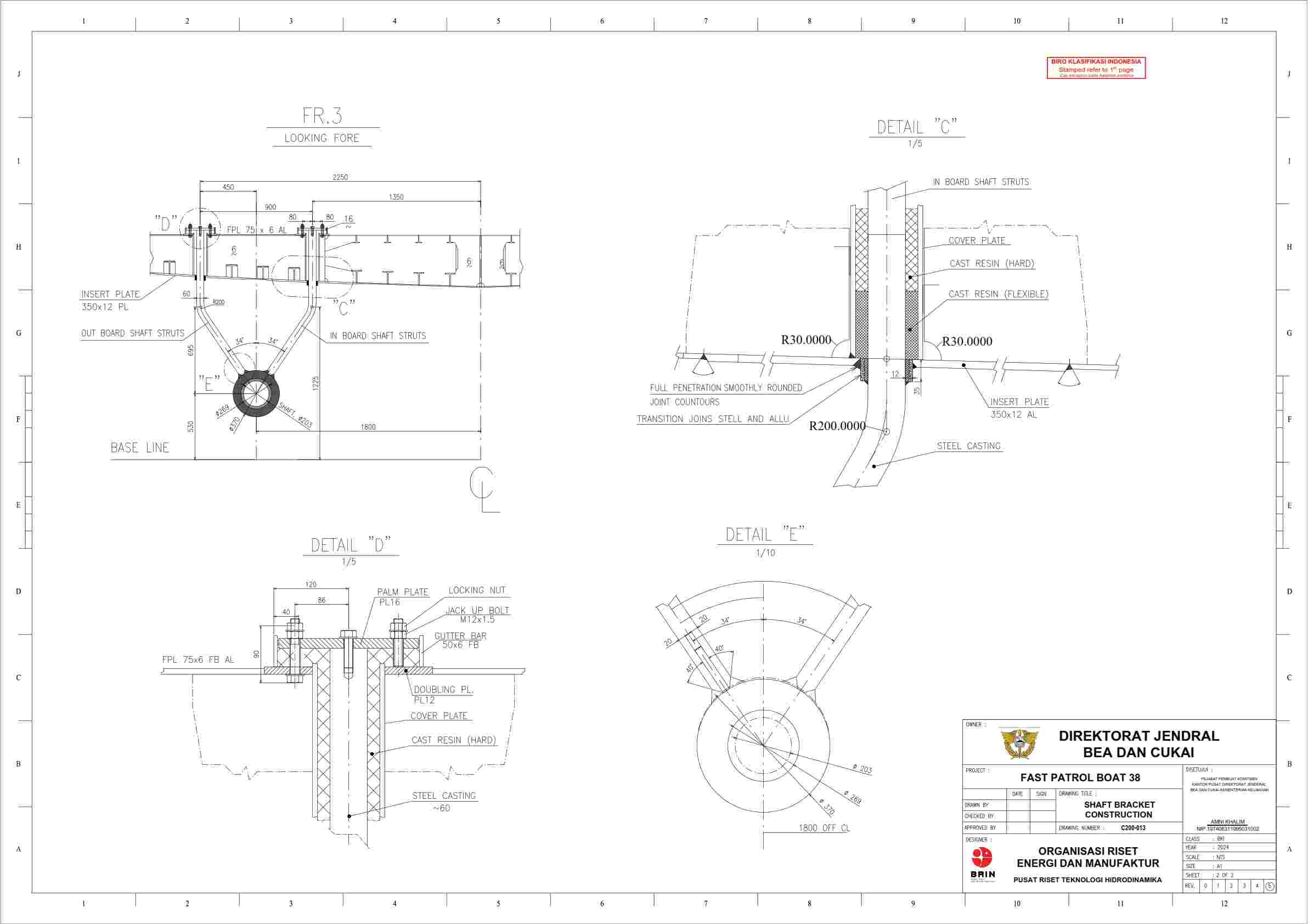 SHAFT BRACKET CONSTRUCTION 2